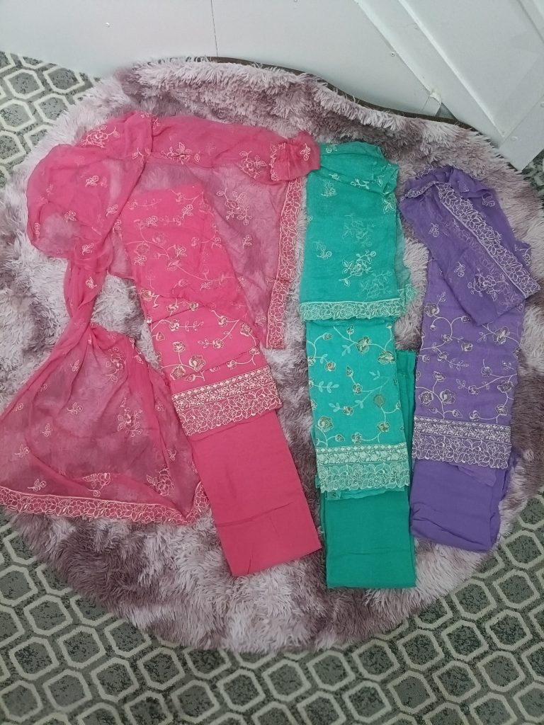 Georgette Heavy Floral Embroidery